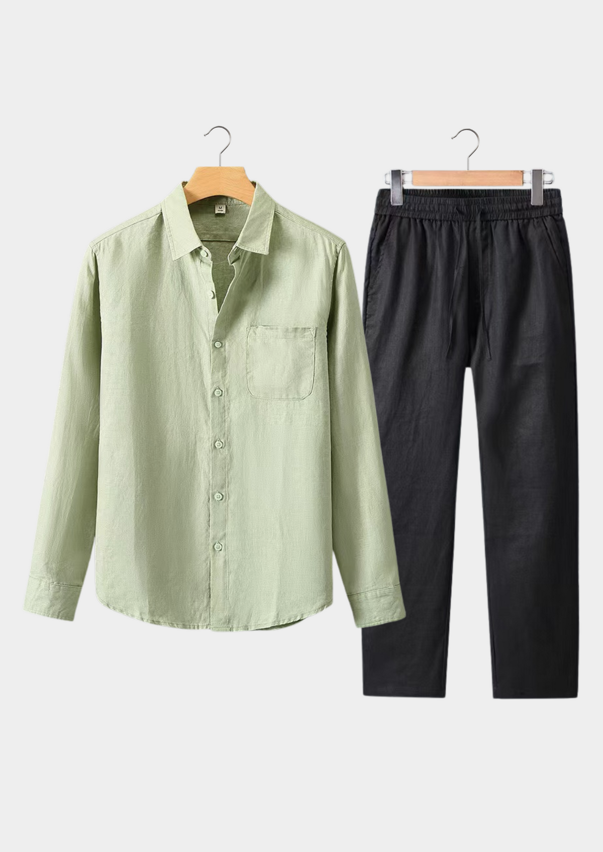 Dolcevita Longsleeve Summer Set - Mint Green/black | Auremmont