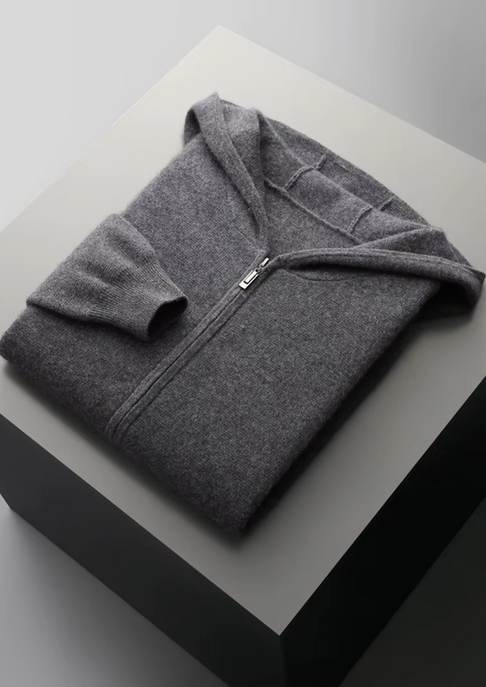 Pure Extra-Fine Merino Wool Dark Gray Arvo Set | Auremmont