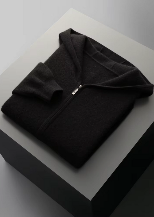 Pure Extra-Fine Merino Wool Black Arvo Set | Auremmont