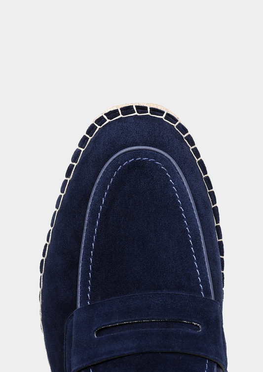Penny Seaside Espadrilles - Navy Blue | Auremmont