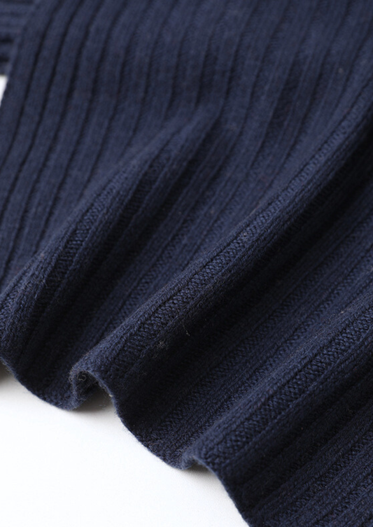 Pure Extra-Fine Merino Wool Wintertime Essentials - Navy Blue | Auremmont