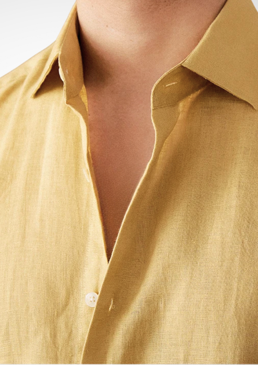 Portofino Coastal Shirt - Yellow | Auremmont