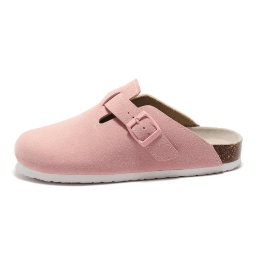 Auremmont Suede Boston Clogs - Pink