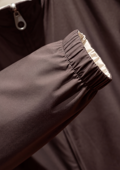 Coffee Technical Windbreaker Jacket | Auremmont