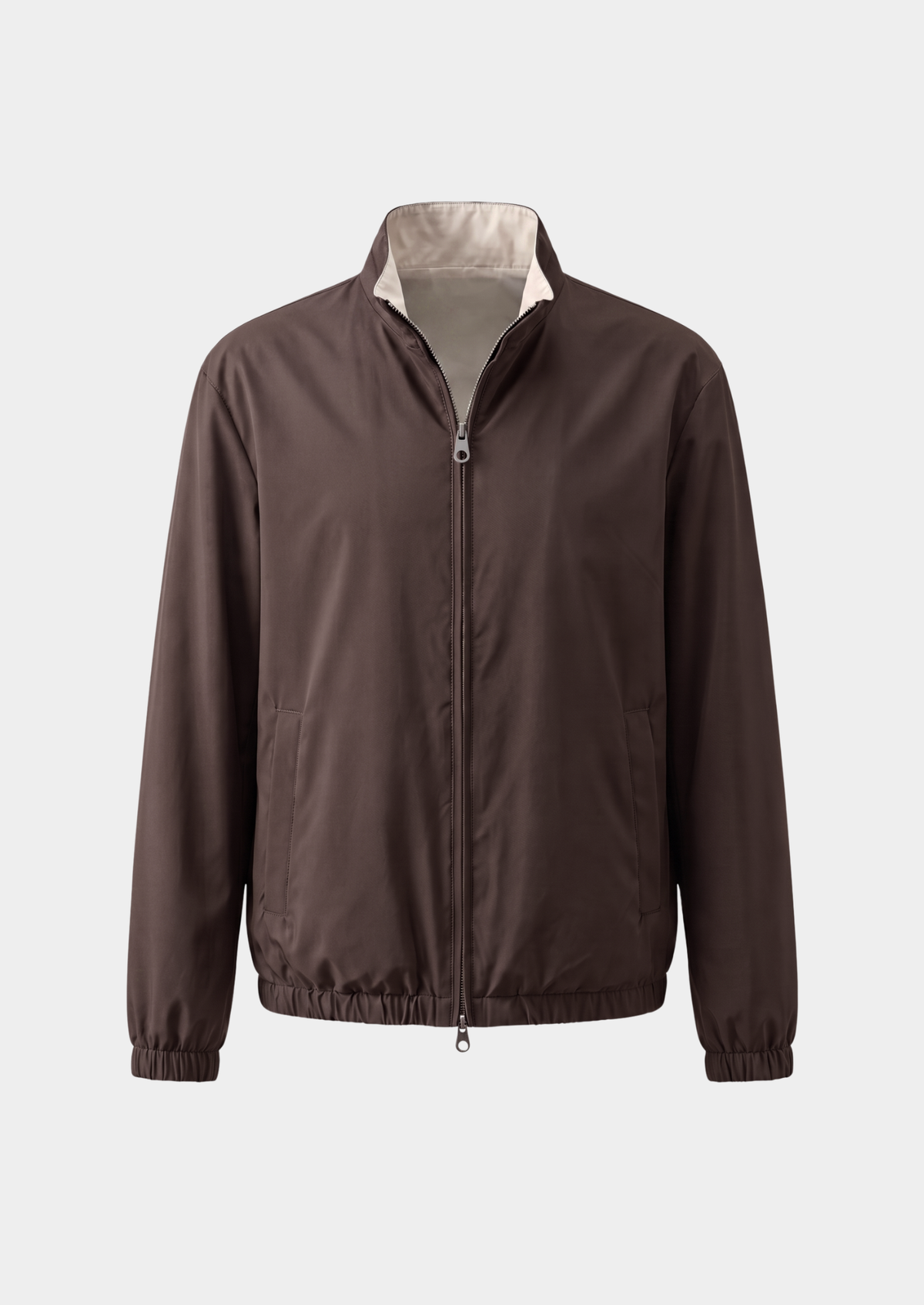 Coffee Technical Windbreaker Jacket | Auremmont
