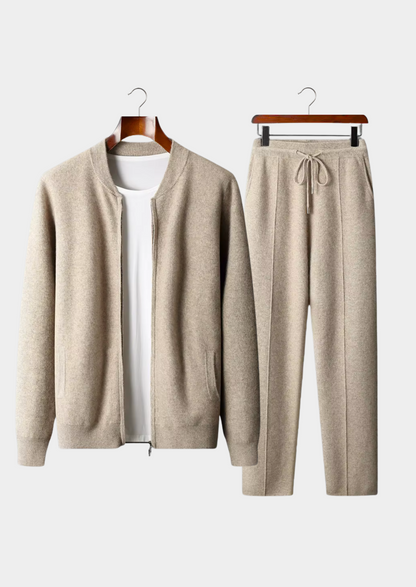 Pure Extra-Fine Merino Wool Sand Falconi Set | Auremmont
