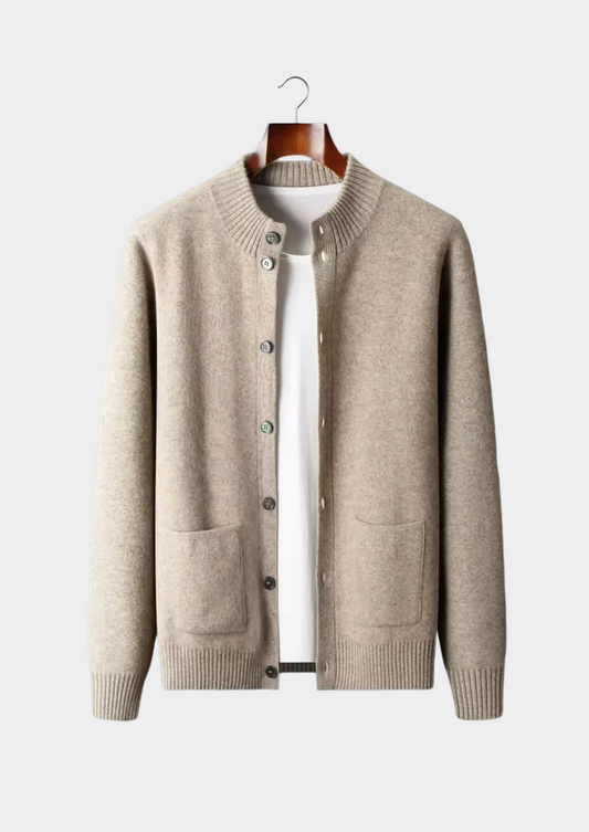 Premium Cashmere Button Cardigan | Auremmont