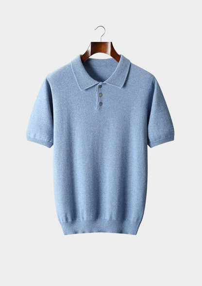 Premium Cashmere Classic Polo Shirt | Auremmont