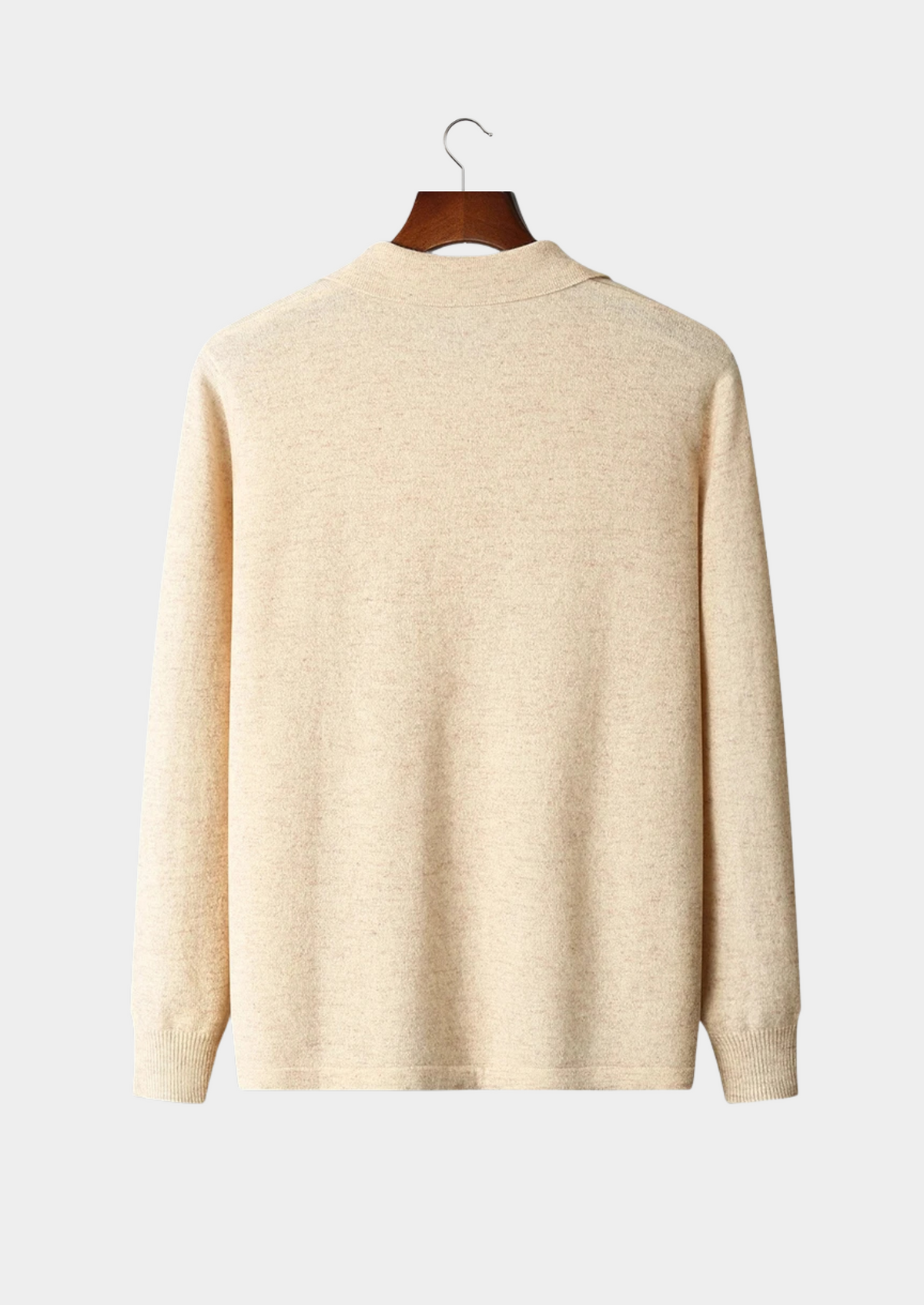 Pure Extra-Fine Merino Wool Polo Cardigan | Auremmont