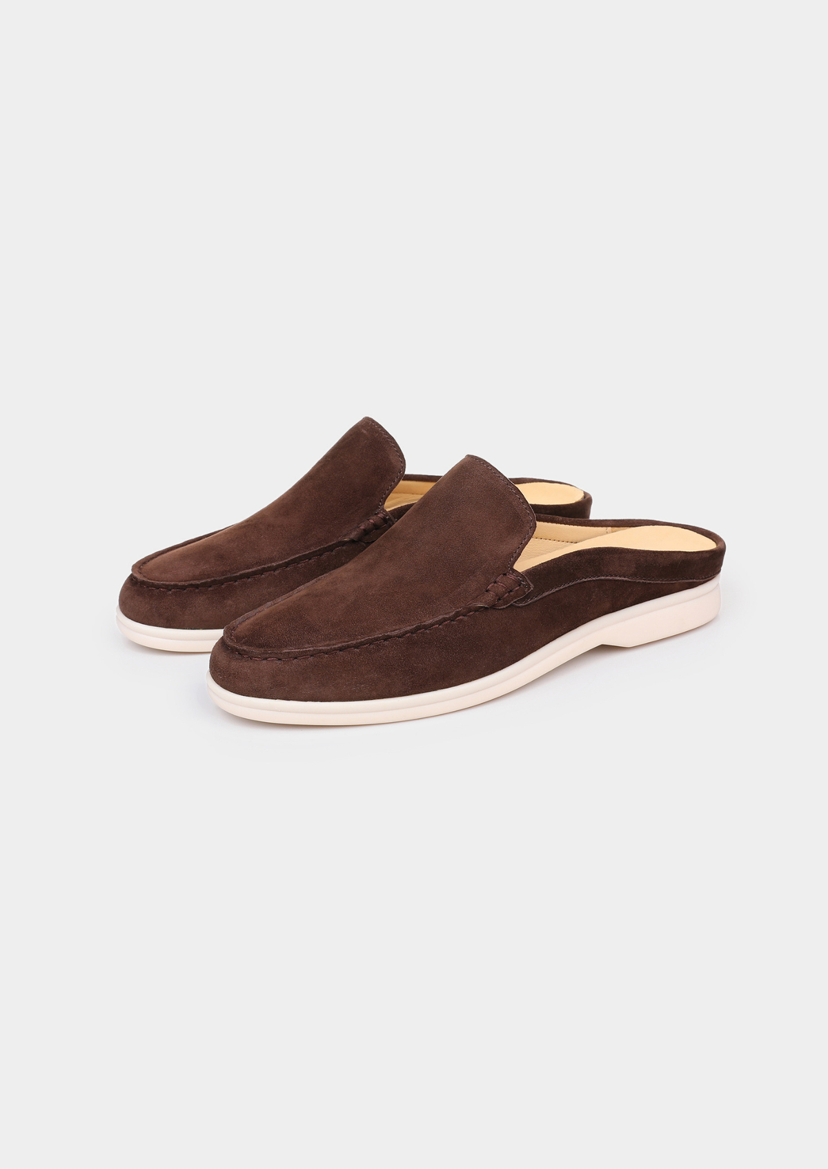 Coffee Marina Suede Slipper | Auremmont