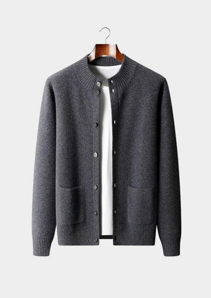 Premium Cashmere Button Cardigan | Auremmont