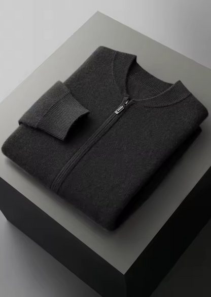 Pure Extra-Fine Merino Wool Black Falconi Set | Auremmont