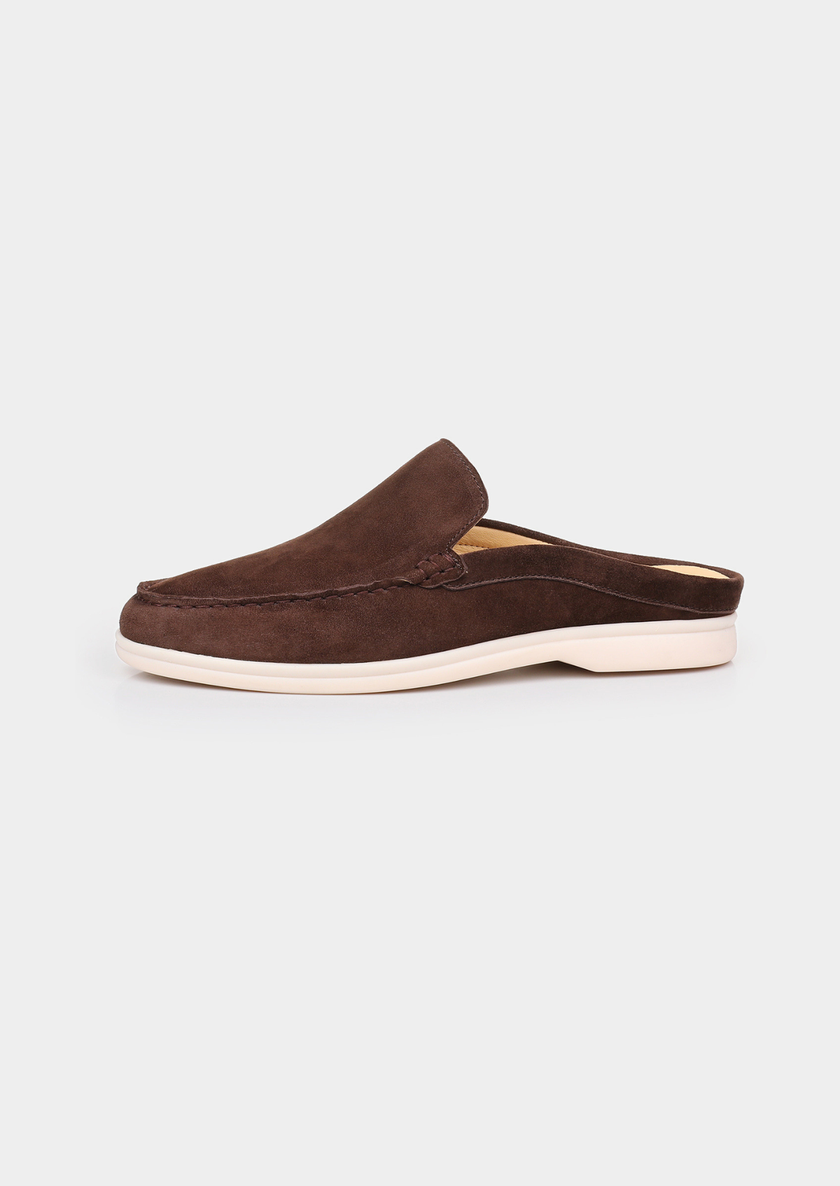 Coffee Marina Suede Slipper | Auremmont
