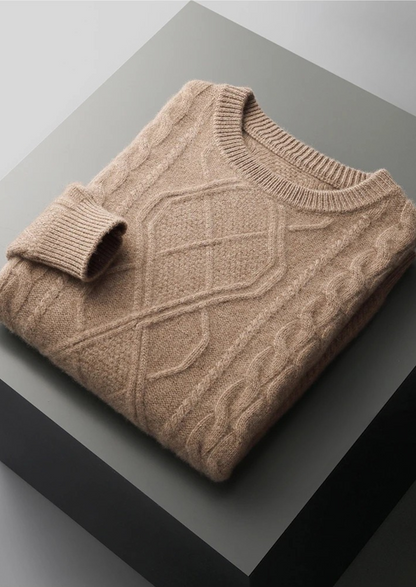 Pure Extra-Fine Merino Wool Wintertime Crewneck | Auremmont