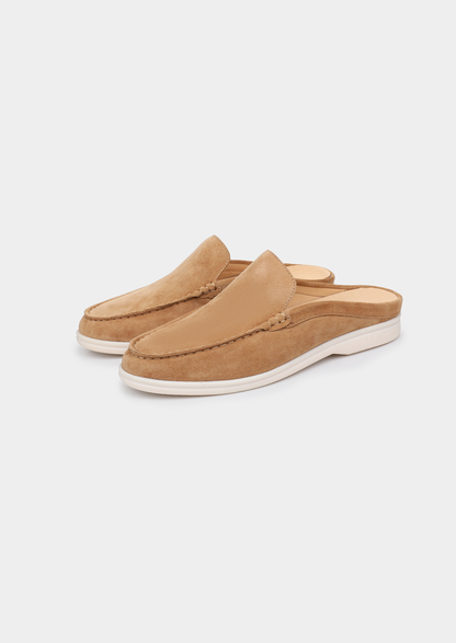 Caramel Marina Suede Slipper | Auremmont