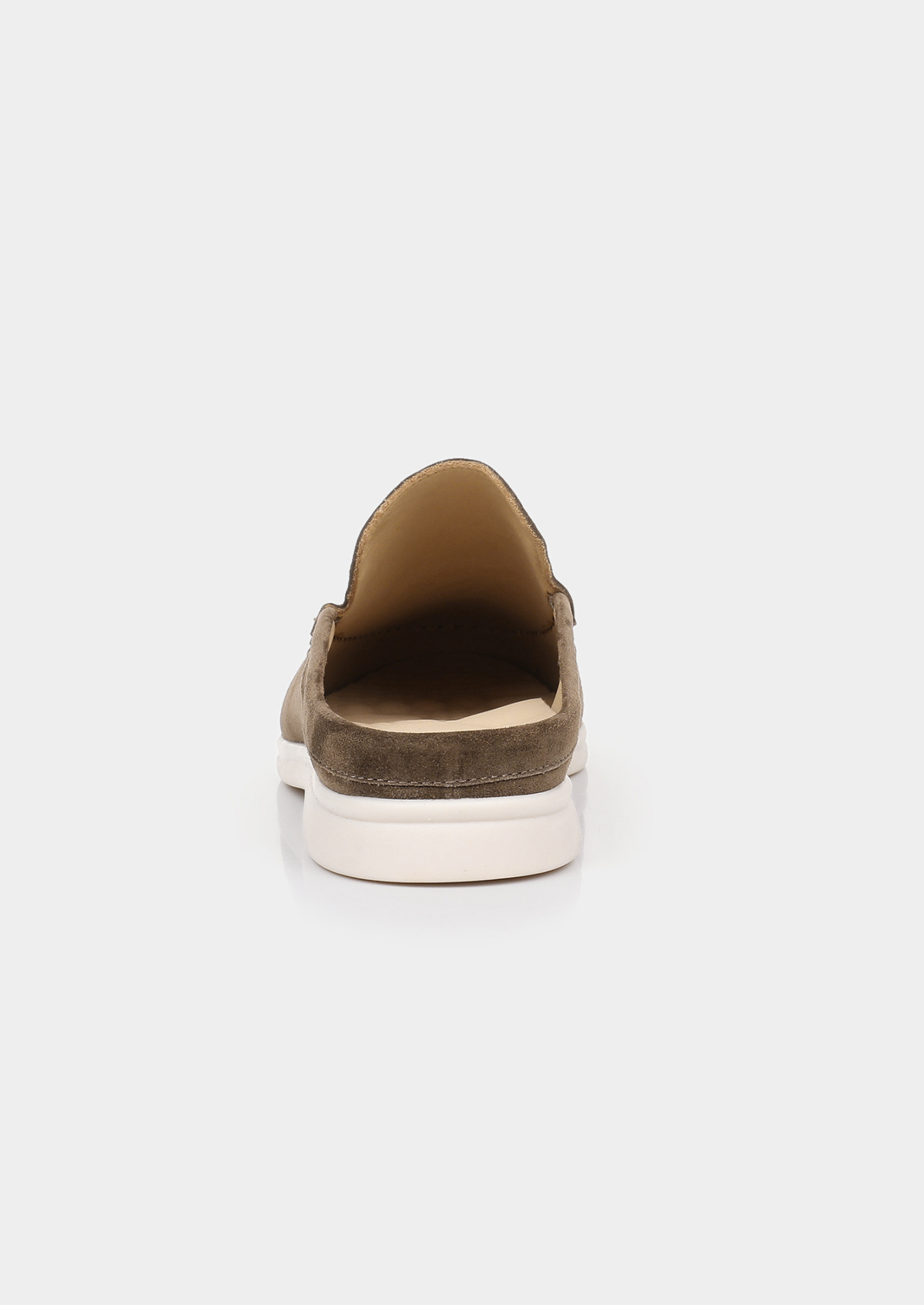 Olive Marina Suede Slipper | Auremmont