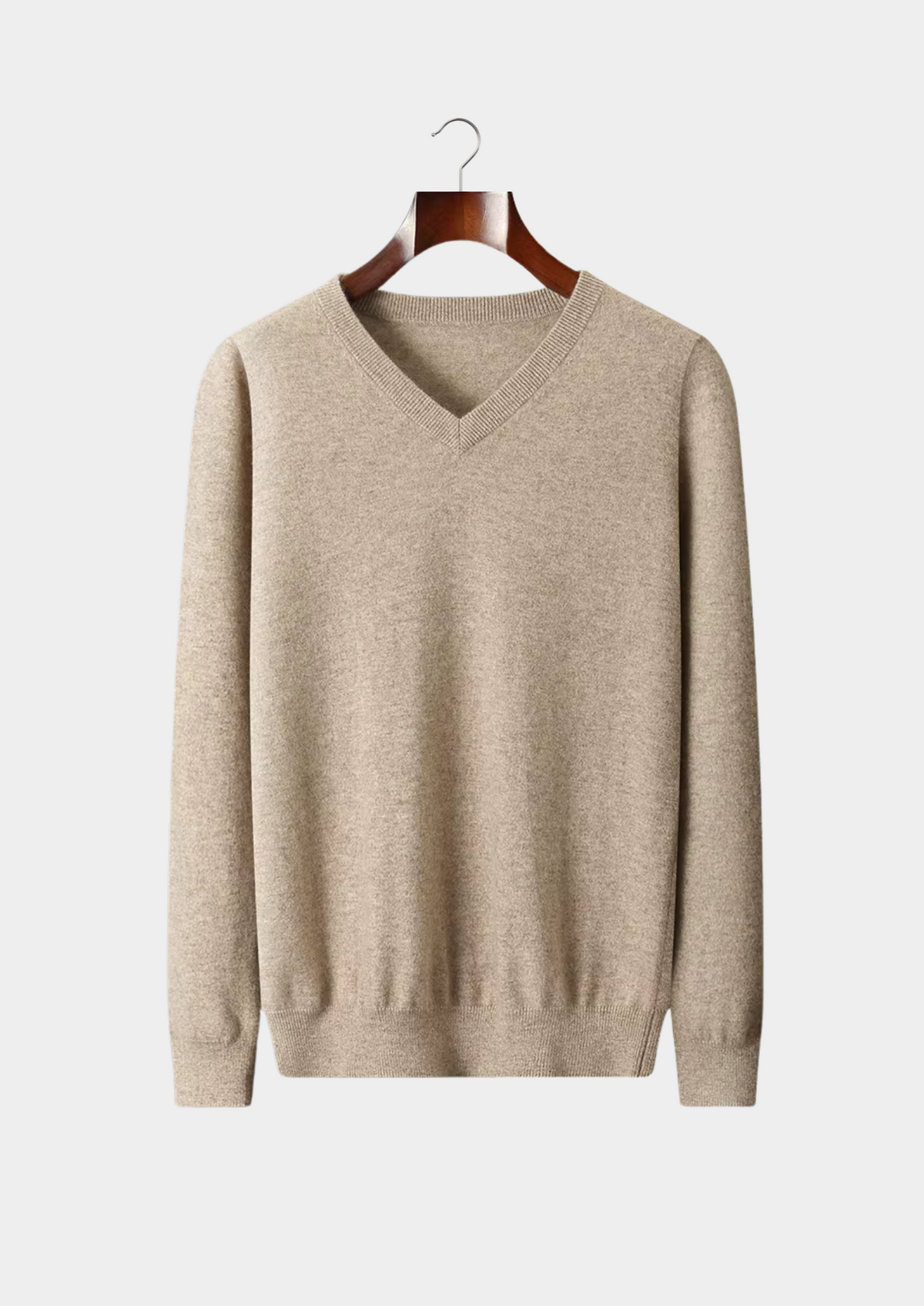 Pure Extra-Fine Merino Wool Classic V-Neck Sweater | Auremmont