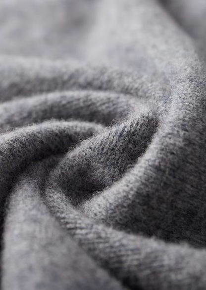 Pure Extra-Fine Merino Wool Two-Tone Zip Cardigan | Auremmont