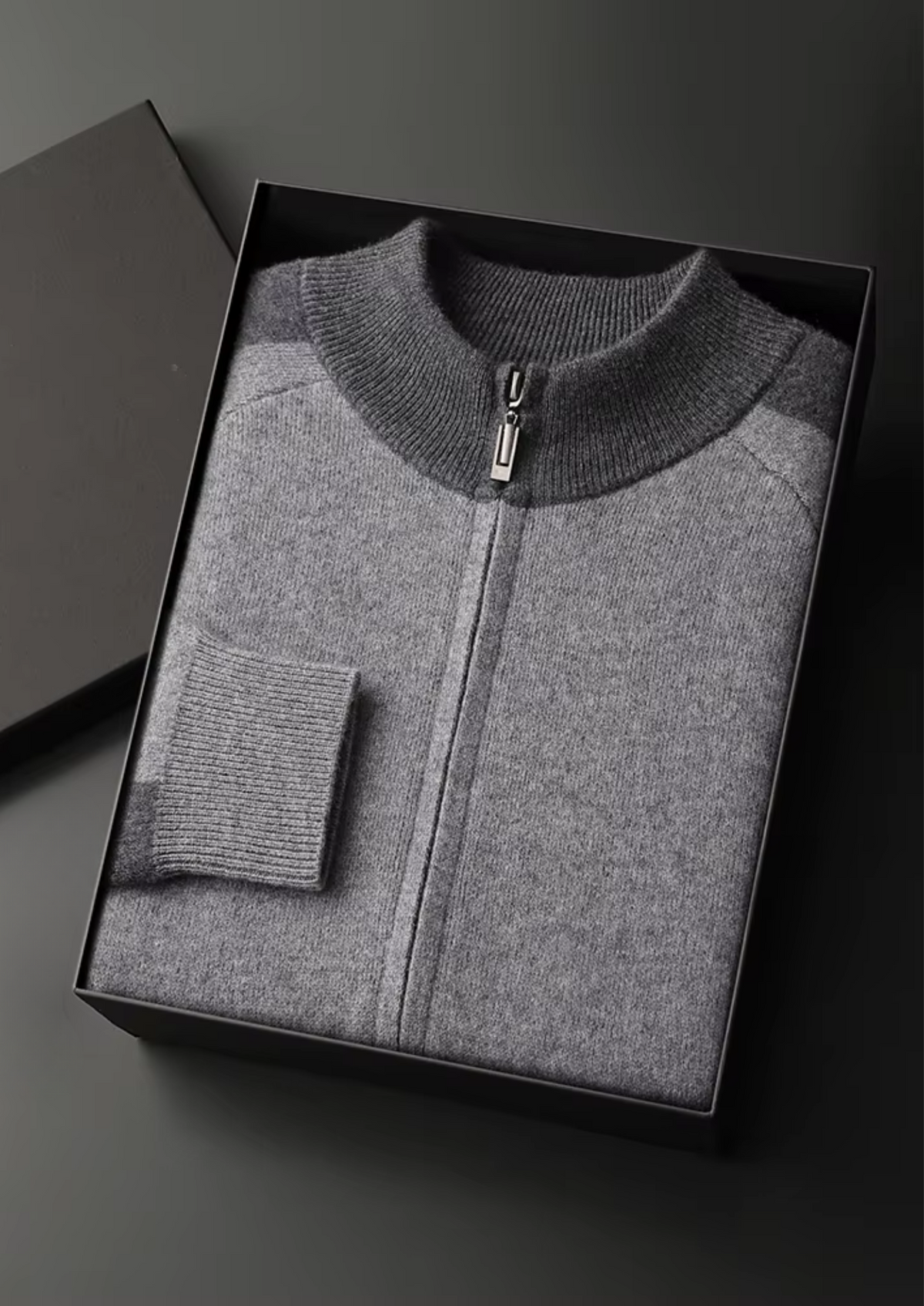 Premium Cashmere Dark Gray Torino Leisure Set | Auremmont