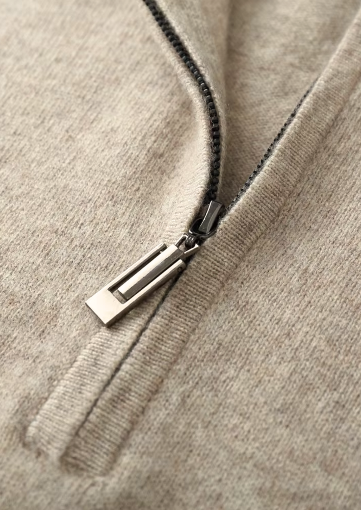 Pure Extra-Fine Merino Wool Half Zip Sweater | Auremmont