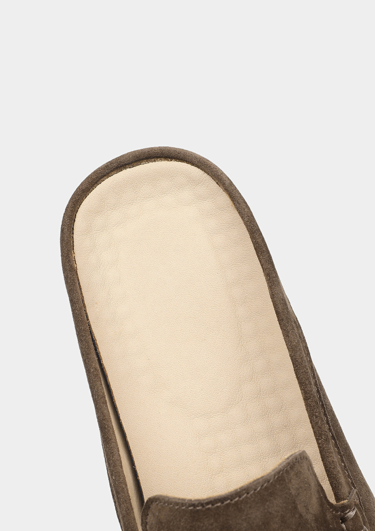 Olive Marina Suede Slipper | Auremmont