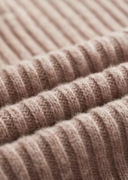 Pure Extra-Fine Merino Wool Ribbed Henley Sweater | Auremmont
