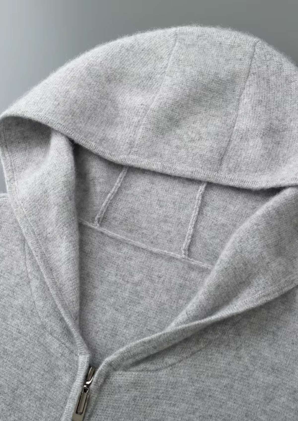 Pure Extra-Fine Merino Wool Zipper Hoodie | Auremmont