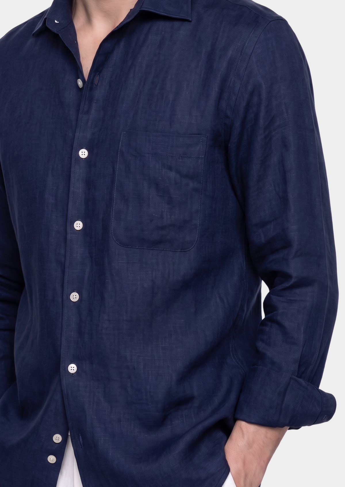 Amalfi Coastal Shirt - Navy Blue | Auremmont