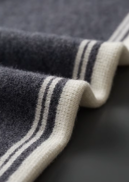 Pure Extra-Fine Merino Wool Dark Gray Damien Set | Auremmont