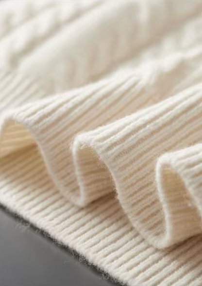 Pure Extra-Fine Merino Wool Striped Half-Zip Sweater | Auremmont