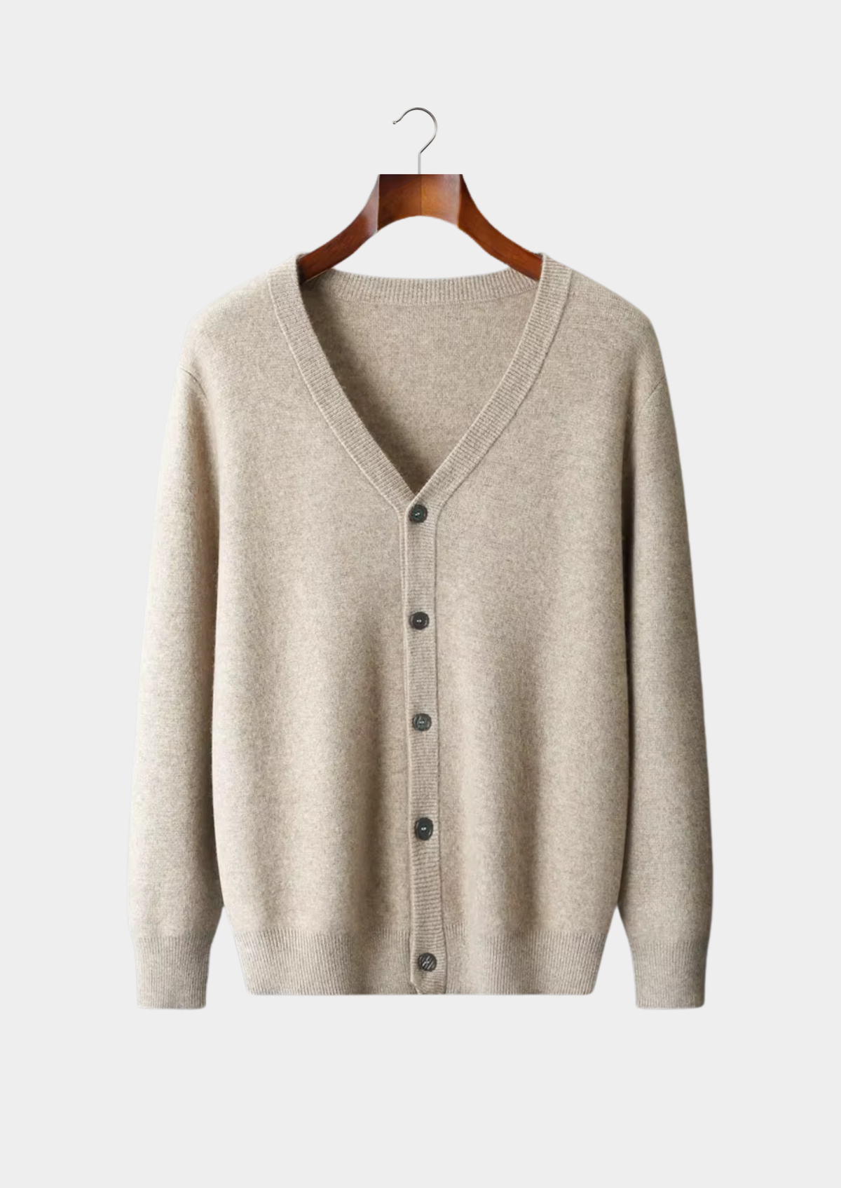 Pure Extra-Fine Merino Wool Essential Cardigan | Auremmont