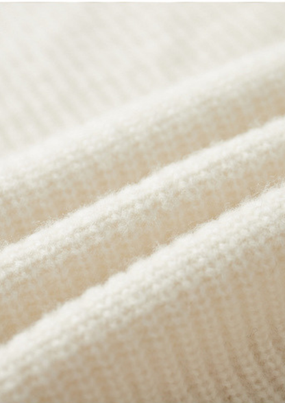 Pure Extra-Fine Merino Wool Ribbed Raglan Crewneck | Auremmont