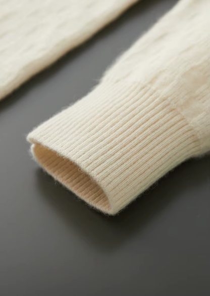 Premium Cashmere Textured Crewneck | Auremmont