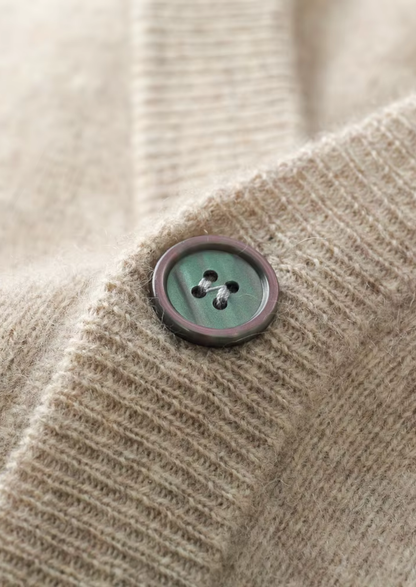 Pure Extra-Fine Merino Wool Essential Cardigan | Auremmont