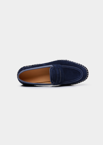Penny Seaside Espadrilles - Navy Blue | Auremmont