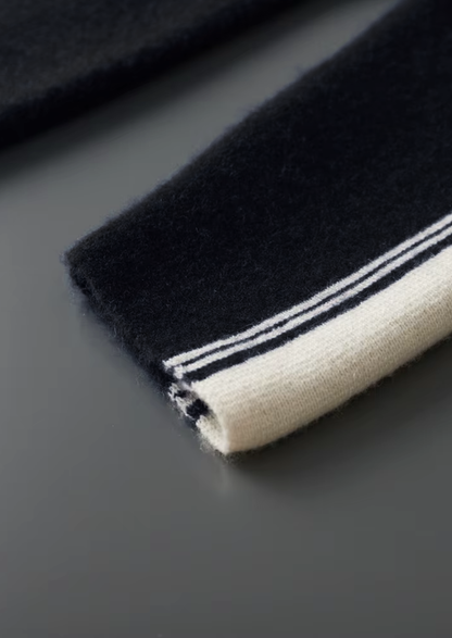 Pure Extra-Fine Merino Wool Black Damien Set | Auremmont