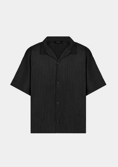 Black Pleated Summer Set | Auremmont