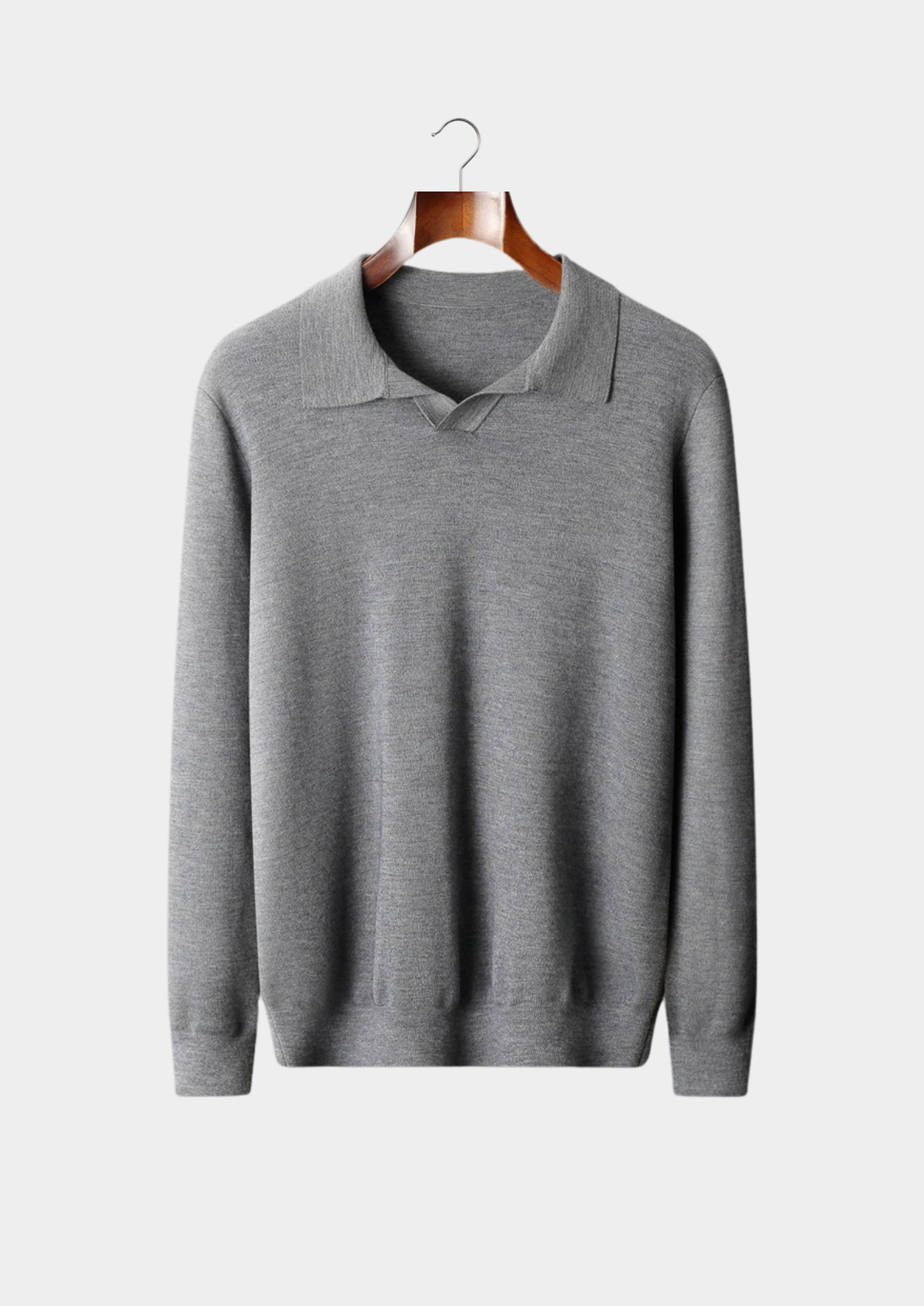 Premium Cashmere Buttonless Sweater Polo | Auremmont