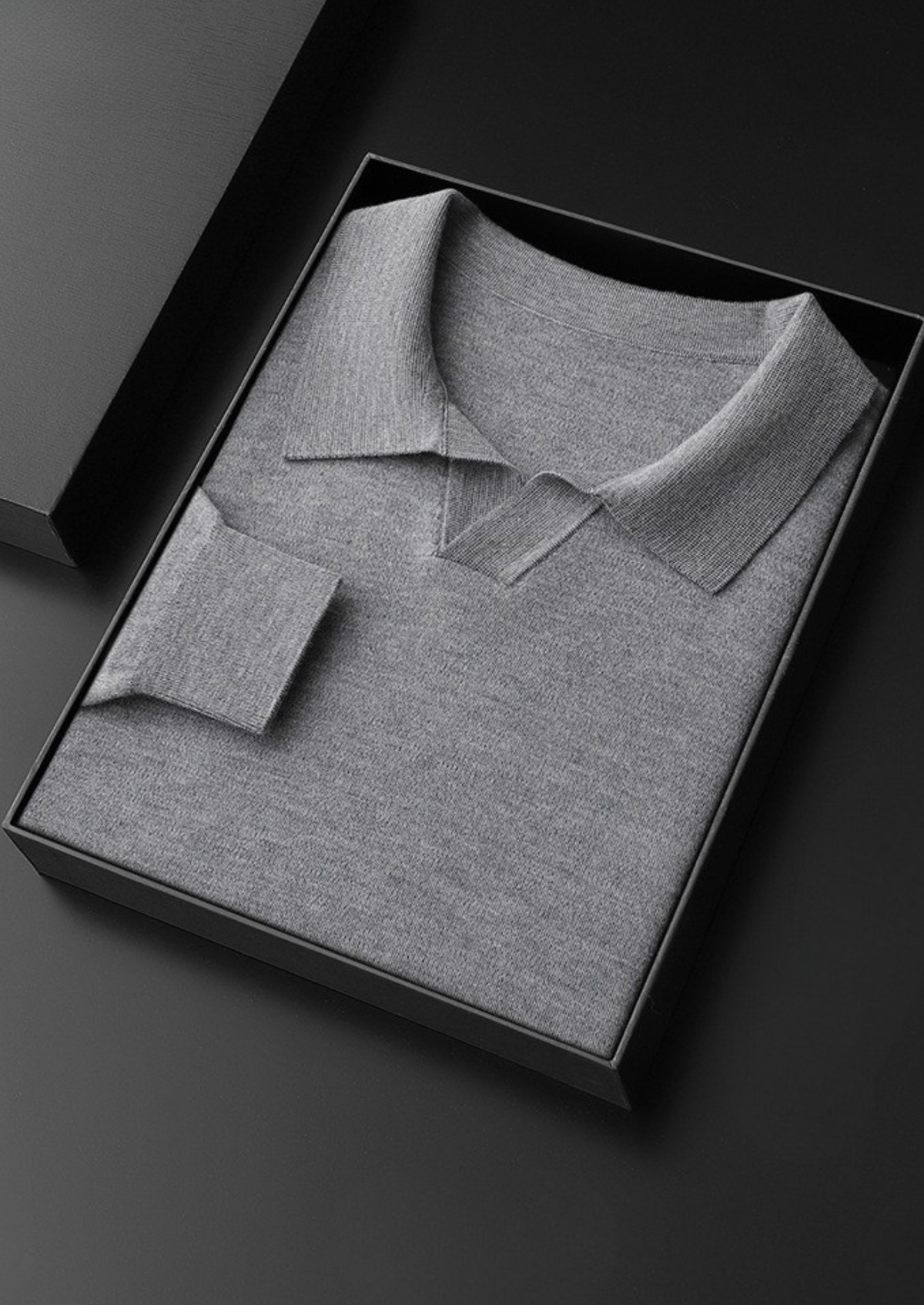 Premium Cashmere Buttonless Sweater Polo | Auremmont
