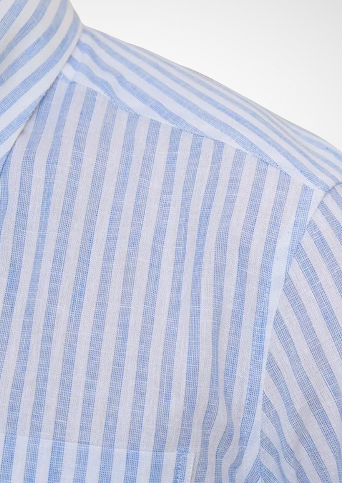 Portofino Striped Coastal Shirt - Light Blue | Auremmont