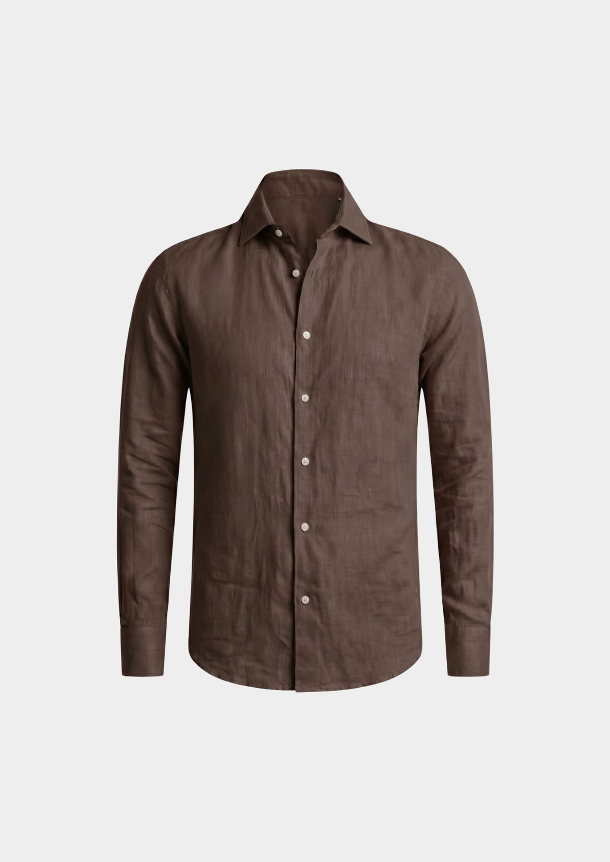 Portofino Coastal Shirt - Dark Brown | Auremmont