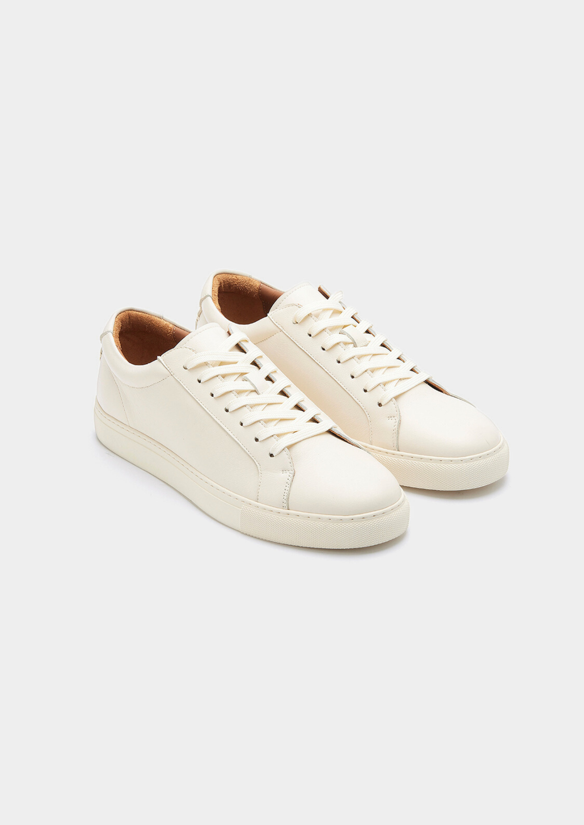 Ivory Essential Leather Sneaker | Auremmont