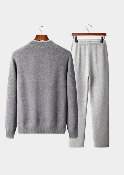 Pure Extra-Fine Merino Wool Two Tone Set | Auremmont