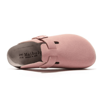 Auremmont Suede Boston Clogs - Pink