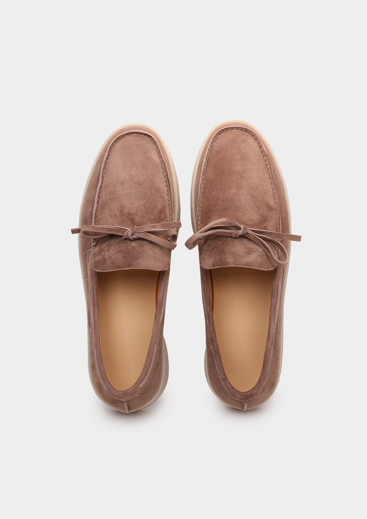 Chestnut Taupe Boat Loafers | Auremmont