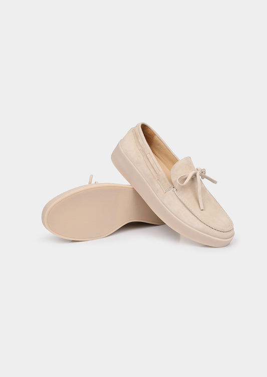 Ivory Boat Loafers | Auremmont