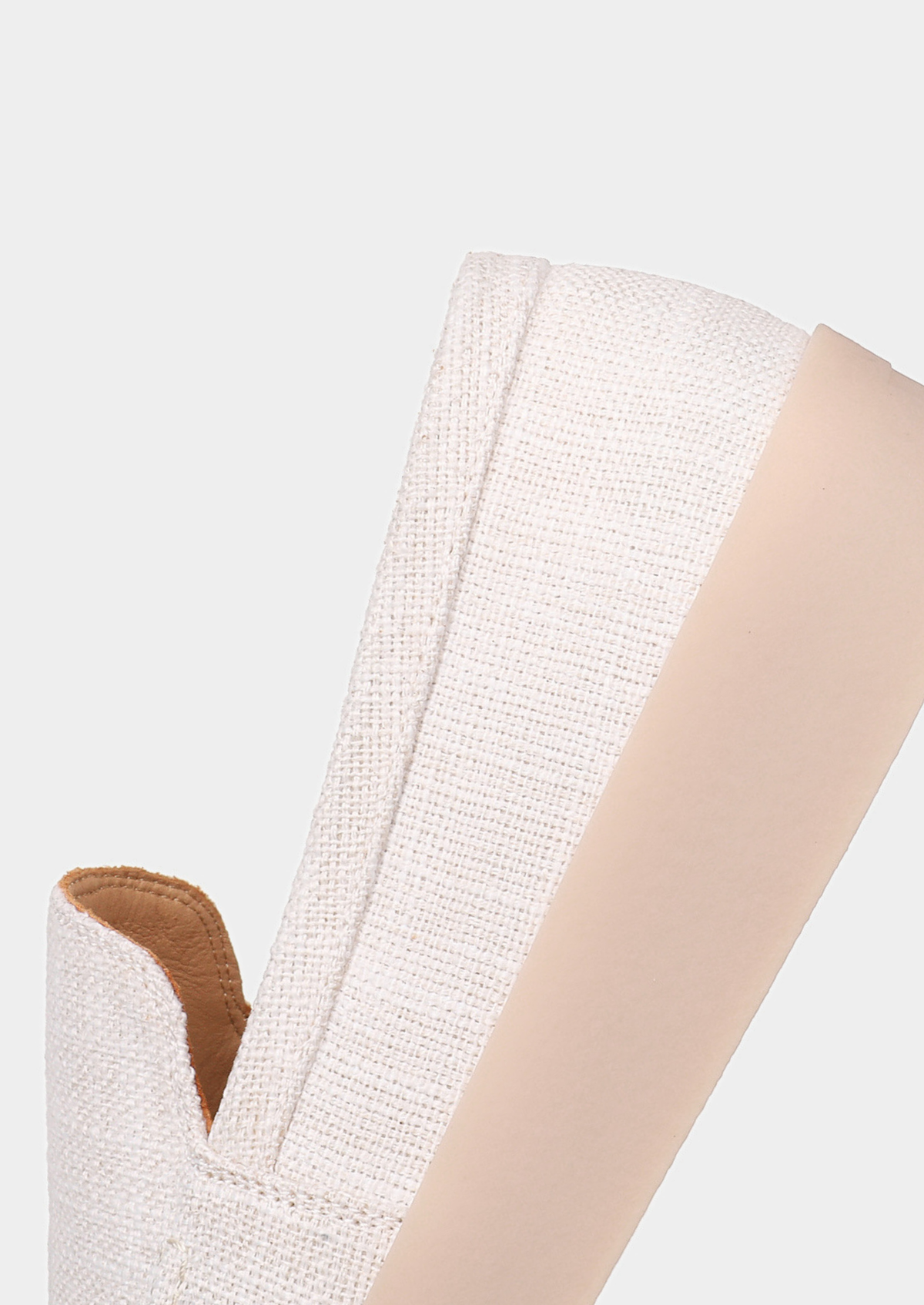 White Linen City Loafers | Auremmont