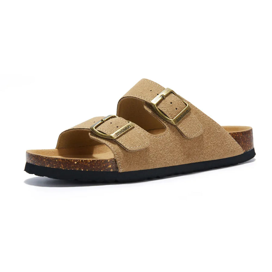 Auremmont Suede Arizona Sandals - Light Brown