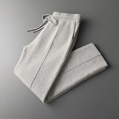 Pure Extra-Fine Merino Wool Leisure Trousers | Auremmont