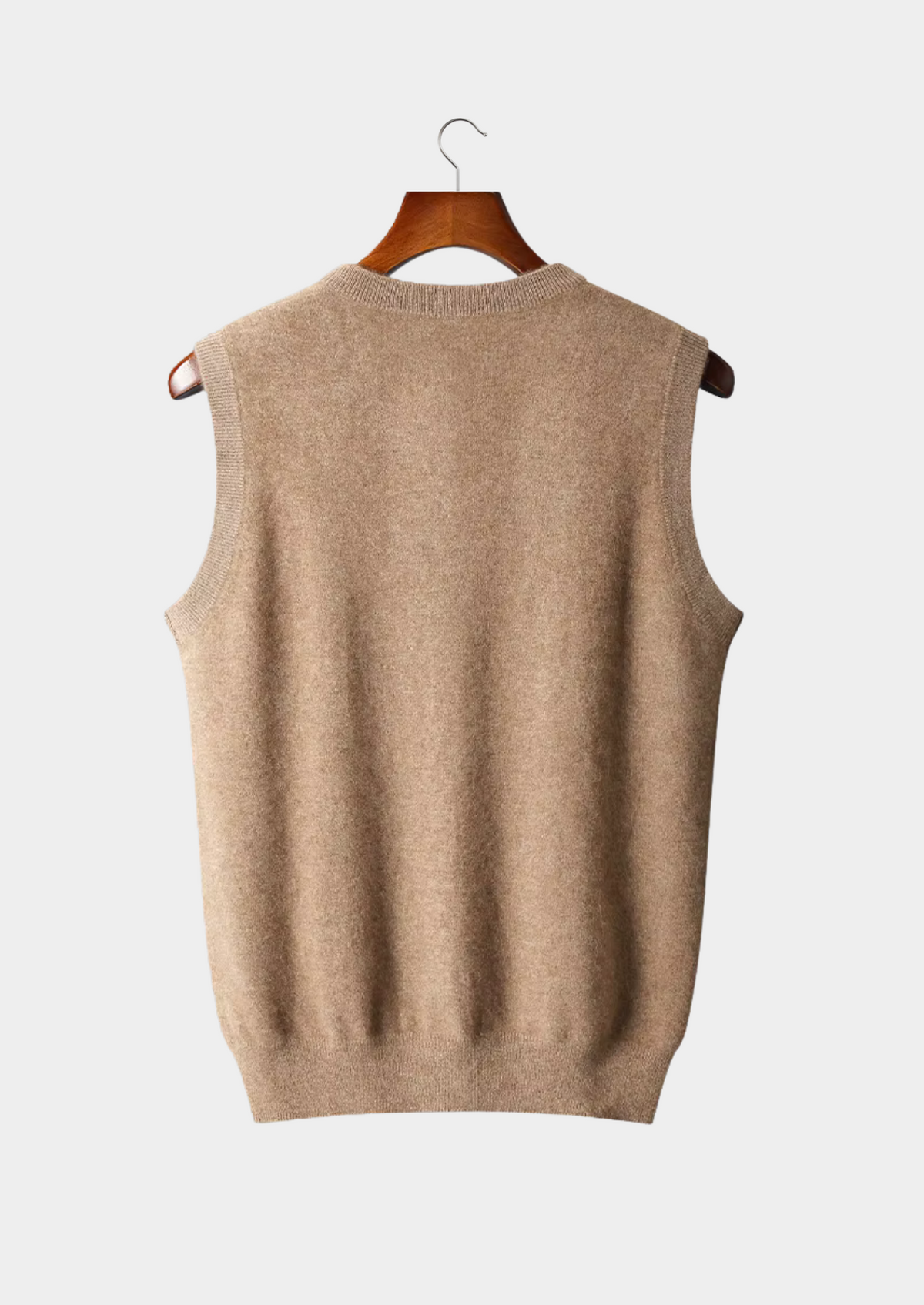 Pure Extra-Fine Merino Wool V-Neck Vest | Auremmont